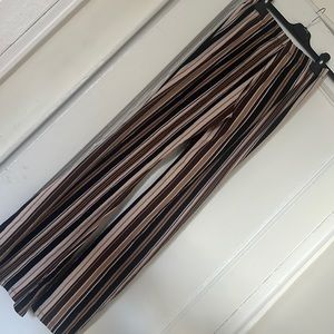 Bell bottom striped pants
